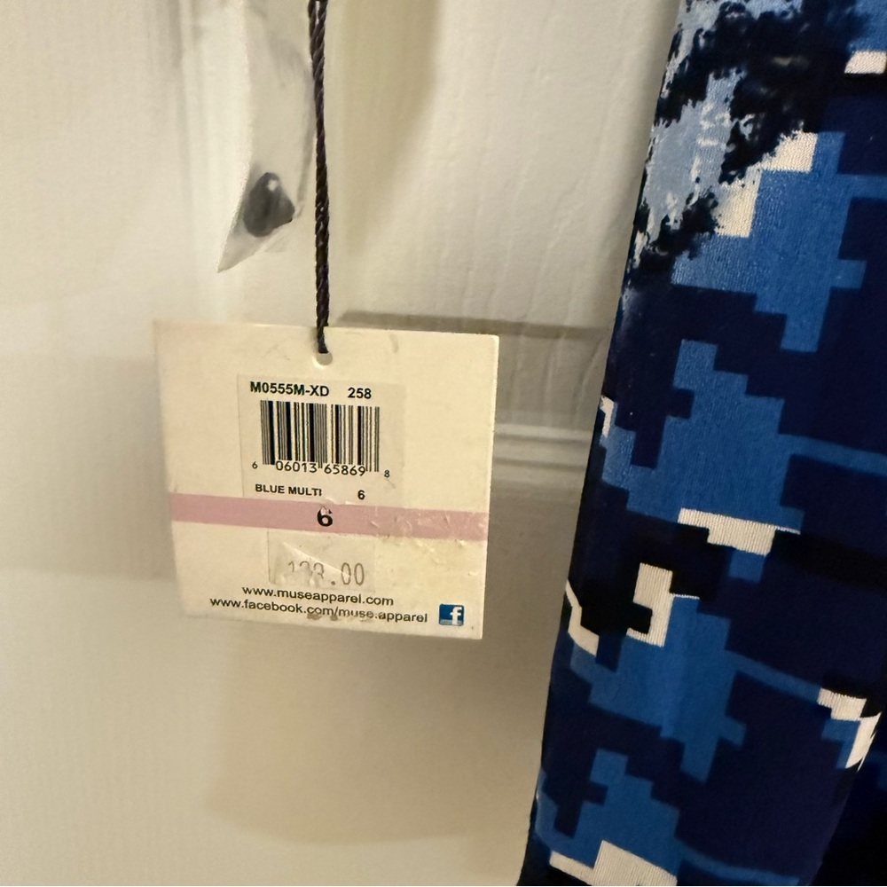 NWT Muse Houndstooth Split Sleeve Jersey Stretch … - image 5